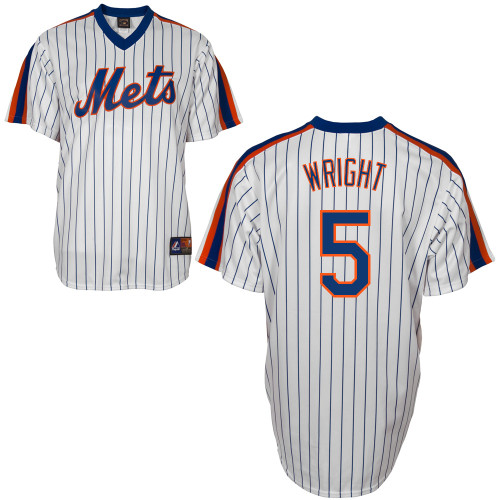 David Wright #5 MLB Jersey-New York Mets Men's Authentic Home Cooperstown White Baseball Jersey